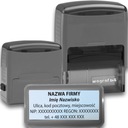 WAGRAF B4s ШТАМП ДЛЯ 8 СТРОК НАЗВАНИЕ КОМПАНИИ ОФИСНЫЙ ДИЗАЙН + ЛАСТИК