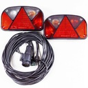 Фонари задние для прицепа ASPOCK Multipoint II + жгут проводов 7м 13PIN