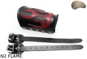FASTENERS NA DRINK N2 FLAME Z PLOMIENIEM LEATHER MOTORCYCLE NITY CWIEKI SAKO  photo 7