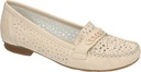 PÓŁBUTY RIEKER 940263-08 BEIGE DAMSKIE MOKASYNY