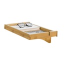 NKD01-N Polica na posteľ Nočný stolík Bambusová 36x9x25cm Montáž zmontovaný nábytok