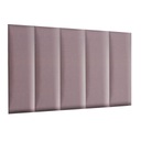 Nástenný panel 90 x 30 cm čalúnený 3D čelo v fialovej farbe EAN (GTIN) 5904474101018