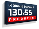 Рекламный светодиодный короб Dibond STANDARD 130х55см