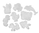 PADDING BLOCK TRANSPARENT фигура смесь 8 шт бусины гладильные бусины 5 мм