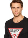 GUESS PÁNSKE TRIČKO S DLHŠIEHO RUKÁVU BLACK r.XL Model CN LS ORIGINAL LOGO