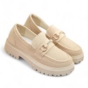 БЕЖЕВЫЕ АЖУРНЫЕ МОКАСИНЫ ЖЕНСКИЕ OYRALL 37