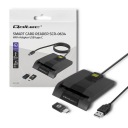 Устройство считывания чип-карт Qoltec Smart ID SCR-0634 Адаптер USB + USB-C