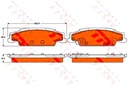 ZAPATAS DE FRENADO CADILLAC PARTE TRASERA CTS 02-07 STS 04-10 