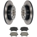 ЗАДНИЕ ДИСКИ + КОЛОДКИ VW TOURAN GOLF V CADDY 260MM