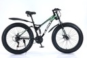 Велосипед 17 FAT BIKE 2xАмортизатор 21 передача Колесо SHIMANO 26