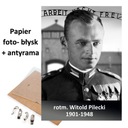 PORTRET ZDJĘCIE rtm. WITOLD PILECKI W ANTYRAMIE A4