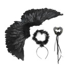 НАБОР ИЗ 3 КРЫЛЬЕВ АНГЕЛА ДЬЯВОЛА, РУЧНАЯ РАБОТА