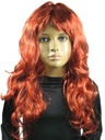 каштановый парик, рыжий, длинные вьющиеся волосы.