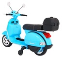 Детский электросамокат Vespa Синий + Опорные колеса + Аудио +