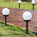 12x светодиодный садовый светильник SOLAR BALL WHITE 10 см