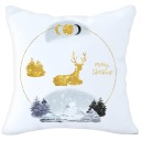 ДЕКОРАТИВНАЯ НАВУШКА 40х40 РОЖДЕСТВЕНСКАЯ С ПРИНТОМ