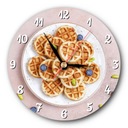 Круглые настенные часы с вафлями для кондитерского цеха.