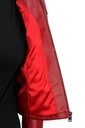 Dámska kožená bunda červená DORJAN EWA467 XS Zapínanie zips
