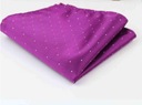 POCKET квадратный платок фиолетовый с серебряными точками