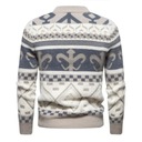 Nový pánsky sveter s imitáciou noriek, mäkký a pohodlný Zapínanie žiadne