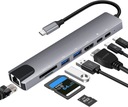 АДАПТЕР КОНЦЕНТР 9-в-1 USB-C HDMI RJ45 Ethernet SD