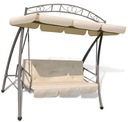 Складываемые садовые качели с кремом навеса