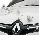 УКРАШЕНИЕ АВТОЦЕНТРОВ свадебное украшение автомобиля сердце украшение автомобиля белый тюль свадьба