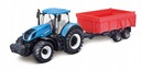 ТРАКТОР NEW HOLLAND T7.315 + прицеп Bburago