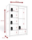 Комплект Шкаф 120 см + комод 120 BARI Выбор цвета