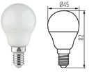 Kanlux LED žiarovka Gulička G45 E14 Malý Závit 3,4W=40W Biela Neutrálna 4000K Farba svetla biela neutrálna