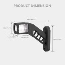 ФАРА ГАБАРИТ LED (СВІТЛОДІОД) JUSTECH 12-30V – УПРАВЛІННЯ E9 ГУМА КОМПЛЕКТ 2 ШТ  (18386844355) фото min 8