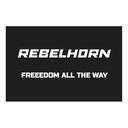 REBELHORN FREEDOM ALL THE WAY BLACK Значок на липучке, черный