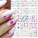 набор WATER NAIL STICKERS наклейки FLOWERS DECORATIONS LEAVES 10 шт.