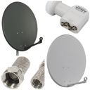 СПУТНИКОВАЯ АНТЕННА 80 см CORAB + QUAD OPTICUM + F PLUG
