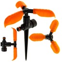 СПРИНКЛЕР САДОВЫЙ ИМПУЛЬСНЫЙ ПОВОРОТНЫЙ ДОЖДЕВАТЕЛЬ, РЕГУЛИРУЕМЫЙ НА 360°, 3-РУЧНОЙ