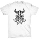Czaszka Wiking Koszulka Viking Skull Valhalla Wzór dominujący print (nadruk)