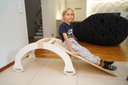 Hojdačka drevená Montessori so šmýkačkou pre deti pevná lakovaná PL Materiál drevo MDF doska