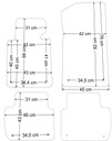 BMW SERIE 3 E46 1998-2004R. NEGRAS ALFOMBRILLAS DE FELPA - ECONOMY. 