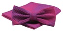 Мужской галстук-бабочка с нагрудным платком (Alties) - красный, геометрический узор