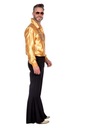 Košeľa Disco Zlatá Kostým Disco Zlatá Roky 70 M Hmotnosť (s balením) 1 kg