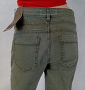 Zelené nohavice zips vrecká Street One 38/32 Dĺžka nohavíc dlhá