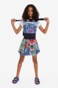ЮБКА С ЦВЕТНЫМ УЗОРОМ DESIGUAL (3-4L)