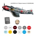 КОМПЛЕКТ: ГРУНТОВКА, ЛАК + КРАСКИ + ПРОМЫВКА + МАСКИРНАЯ ЛЕНТА. Модель самолета ЛА-7.