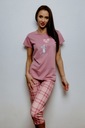 ЖЕНСКАЯ ПИЖАМА ИЗ ХЛОПКА KUBA PINK CHECK S