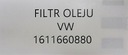 NUEVO FILTRO ACEITES SKODA / AUDI / SEAT / VW - 1611660880 