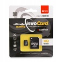 Imro pamäťová karta 8GB microSDHC sn. 4 + adaptér Kód výrobcu 5902768015461