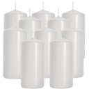 НАБОР ИЗ 10 НАСТОЛЬНЫХ СВЕЧЕЙ ЦИЛИНДР КЛАССИЧЕСКАЯ СВЕЧА 10см БЕЛЫЙ