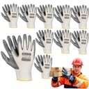 10 перчаток Прочные рабочие перчатки GreyRivet 9