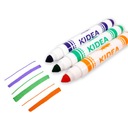 Маркеры KIDEA Markers с коническим наконечником Jumbo, 8 цветов в футляре