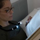 Lampka LED na szyję baterie do czytania książek warsztatowa bezprzewodowa